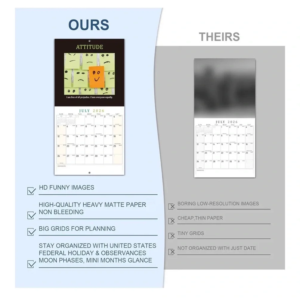 BNIP deMOTIVATION 2026 WHITE ELEPHANT GIFT CALENDAR IS A GREAT WORKING CALENDAR